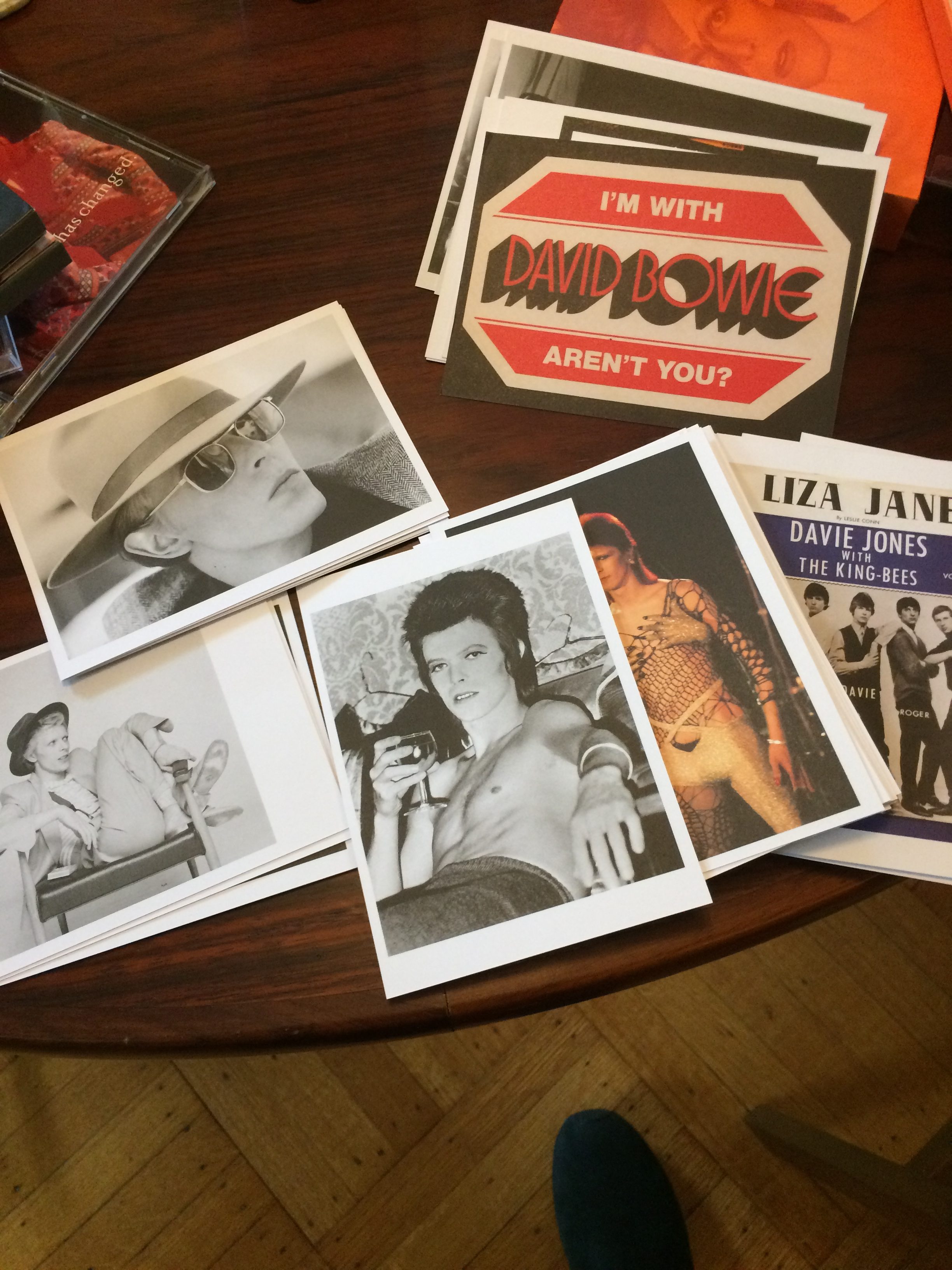 David Bowie souvenir cards