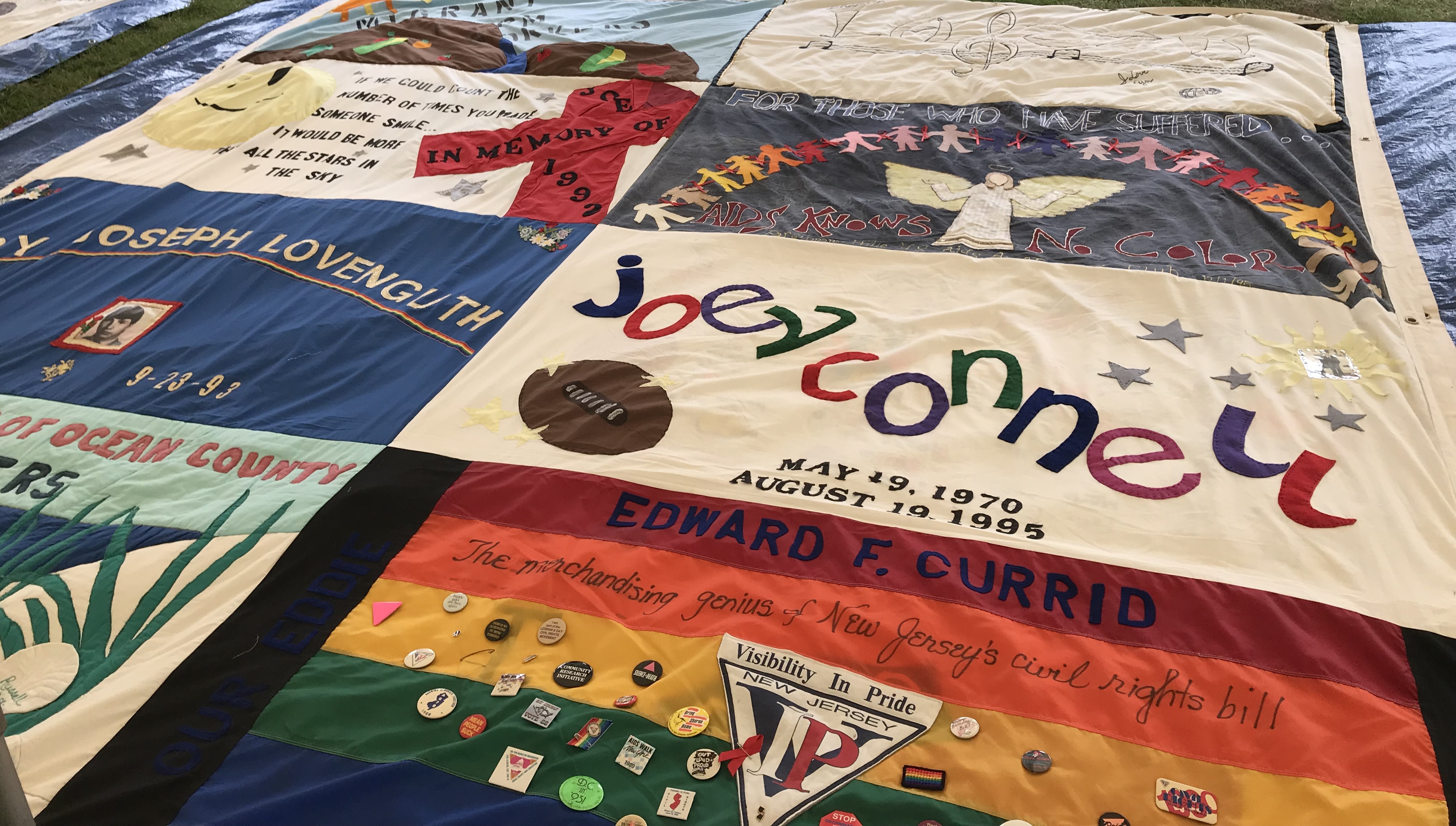 Sections of The AIDS Quilt