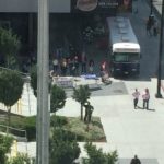 The protest at Worldcon (more police than protestors)