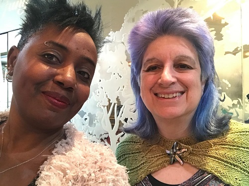 Robin Renee and Wendy Sheridan at PFLAG Queens Awards Luncheon, 2020-02-02