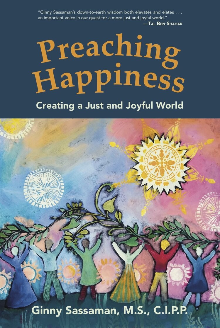 Preaching Happiness book cover - Ginny Sassaman