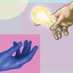 blue hand reaching out for hand with lightbulb - Image credit: MPI for Empirical Aesthetics