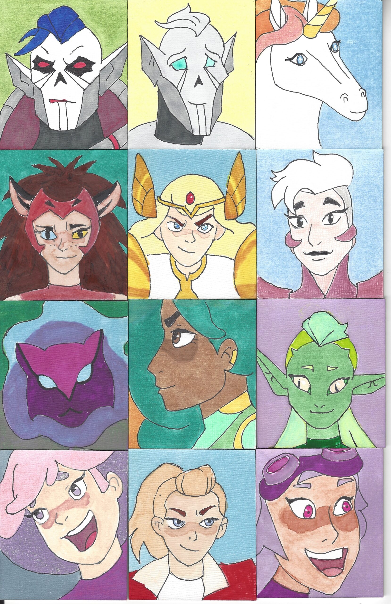 She-Ra and the Princesses of Power fan art magnets by Wendy Sheridan